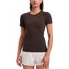 CRZ YOGA Senza Cuciture Maglia Lunghezza Anca | Allenamento, Senza Sfregamenti, Vestibilità Snella, Maniche Raglan, Ventagli Rete, Maniche Corte, Collo Rotondo, per Donna