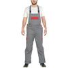 C.B.F. Balducci Group Salopette Da Lavoro Multitasche Uomo Donna, Grigio/Rosso, L