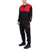 hermet Milan, Tuta da Casa Homewear in Felpa Garzata, Pigiama Homewear per Bambini e Ragazzi, con Logo del Milan Lato Cuore, Rosso, 14 Anni