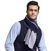 RIONA Sciarpa Uomo Giovane Autunno Inverno 100% Lana Sciarpa Morbido Casual Business 180 * 30 cm