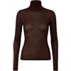 JADEA Maglia Donna 4066 Dolcevita Manica Lunga in Modal e Cashmere (Caffe', XS)