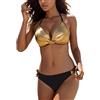 Generico Costume Piscina Donna Due Pezzi,Curvy Swimwear Bikini Brasiliana Push Up Costumi Imbottito Reggiseno 2 Pieces Sexy da Bagno Swimsuit Spiaggia Beachwear