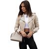 Peuignao Giubbotto Ecopelle Donna Giubbino Ecopelle Giacca Pelle Scamosciata Giubbotto Similpelle Biker Giubbini Moto Leather Jacket Giacche Finta Pelle Pu Bikers Giacca Giubbotti Moto Donna Primavera M