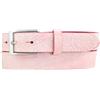 BELTINGER Cintura da uomo in morbida pelle bovina pieno fiore effetto vintage 3 cm | Cintura in pelle da uomo 30mm | Cintura stretta effetto usato | Rosa antico 105cm