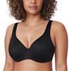 DELIMIRA Donna Reggiseno Taglie Forti Minimizer Nero 8E
