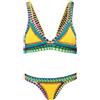 Generic Bikini da donna, sexy, costume da bagno a vita bassa, scollo a V, costume da bagno regolabile, con scollo a V, bikini e bikini in due pezzi, estivo, costume da bagno