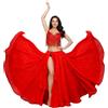 Baisdan Gonna da donna per danza del ventre, in chiffon, per allenamento, danza, danza, festival, costume