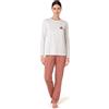 Lovable Set Pigiama 2 Pezzi in Jersey | Maglia Manica Lunga con Girocollo e Pantaloni con Coulisse | Comfort Trendy | Donna, Bianco Latte con Stampa 6 - XXL