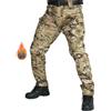 WINKEEY Pantaloni da Lavoro Uomo con 8 Tasche, Tuta Invernale Tinta Unita e Mimetici