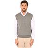 Ciabalù Gilet Uomo Lana Merinos Scollo a V Maglione Senza Maniche Invernale