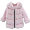 Generic Cappotto invernale da bambina antivento ispessimento cappotto giacca bambino caldo pile bottone capispalla giacca invernale donna collo di pelliccia