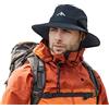 Comhats Cappello Bucket impermeabile, cappello outdoor per escursioni, golf, safari, pesca, escursionismo - Cappelli da pioggia - Cappello da sole UPF 50+ regolabile, pieghevole, antivento 54-66cm