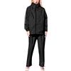 MaNMaNing Tuta Giacca Antipioggia Antivento Donna Tuta Moto Antipioggia Giubbino con Fodera Multiuso con Cappuccio Giacche Impermeabile Zip Up Cappotto Giacca a Vento Donna da Trekking Escursionismo Sci