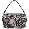 Braccialini Jinny Animalier Borsa a tracolla in materiale effetto cavallino fantasia leopardata, che unisce spirito audace e femminilità glam. Il design compatto e leggero è arricchito da dettagli in