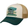 Stetson Cappellino Trucker Keep On Trucking Uomo - cap Berretto Baseball Mesh Snapback, con Visiera, Visiera Estate Primavera/Estate - Taglia Unica Verde Scuro