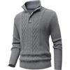 MeiLayM Maglioni Uomo Pullover Invernali Collo Alto Maglione con Zip Tenere Caldo Maglia a Costine Casual Giacca a Pullover Giubbetto in Pile a Maniche Lunghe Pullover