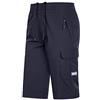 Generisch Pantaloni corti da uomo di grandi dimensioni, ad asciugatura rapida, pantaloni da lavoro, estivi, tinta unita, lunghezza 3/4, pantaloni cargo da uomo, elastico in vita, con coulisse, pantaloni da