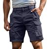Generico Pantaloncini Uomo Bermuda Uomo Estivi Cargo Shorts con Tasche Laterali Pantaloni Corti Slim Fit Multi Tasche Tasconati Pantaloni Leggeri Sportivi S-4XL