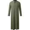 RUMAOZIA Abbigliamento Arabo Uomo Musulmano Caftano Abaya Vestita Uomo Vestita Collo Alto Thobe Arabo Preghiera Giuramento Abbigliamento Islamico Da Medio Oriente Abbigliamento da Preghiera per Uomo