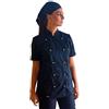 tessile astorino Giacca Cuoco Donna Personalizzata Casacca Chef da Cucina per Ristorante Pizzeria Hotel Pasticceria Divisa Lavoro Personalizzabile Nera e Dorata (XL)