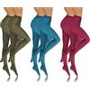 sesto senso Collant Donna in Microfibra Opaco 4 L0 Den 6 Pack Kaki scuro Turchese scuro Chiaretto 2 XS-S SET 6