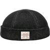Stetson Berretto Docker New Denim Uomo - Made in The EU Calotta Calotte Estate/Inverno - M (56-57 cm) Nero