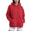 FAIABLE Felpa con cappuccio oversize da donna con cappuccio pesante vintage con cappuccio in pile di cotone con cappuccio da donna