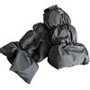 MISUVRSE Ghette imbottite per gambe spesse per attività interne ed esterne con etichetta estetica con lettera, caldi, copriscarpe imbottiti, Nero , Taglia unica