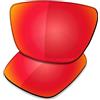 Saucer Lenti di ricambio premium per occhiali da sole Oakley Leffingwell OO9100, Alta Difesa - Rosso Fuoco Polarizzato, Taglia unica