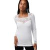 YSABEL MORA Maglia Termica in Pizzo Manica Lunga Comfort ed Eleganza Protezione dal Freddo Stile Versatile e Durevole per l'Uso Quotidiano