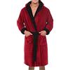 Generico Accappatoio Uomo Spugna con Cappuccio, Pesante Taglie Forti Vestaglia Invernale, Caldo e Accogliente Vestaglia Lunga, Asciugamani Bagno Morbido e Assorbente S-5XL