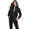 Guess Felpa Donna Stacie Full Zip, Nero Corvino, Large