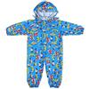 mama stadt Tuta Impermeabile per Bambini, Completo Antipioggia Tuta Pioggia Bambino Bambina Cappotto Antipioggia Tuta Integrale Impermeabile, Blu/L (5-7 anni)