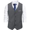 Allthemen Gilet da Uomo Slim Fit con Scollo a V Gilet senza Maniche per Matrimoni d'Affari