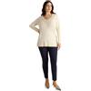 FIORELLA RUBINO: Maglia Lunga con Viscosa LENZING ECOVERO Curvy Size Bianco Stagione Primavera Estate 2025.