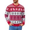 Leversic Maglione Natalizio Uomo Maglioni Ugly Sweater Invernale Pullover in Maglieria Felpa Natalizia Manica Lunga S-XXL
