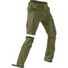 VPQILH Pantaloni Trekking Uomo con Zip off Pantaloni Rimovibili Pantalone 2 in 1 Pantaloncini impermeabili da Uomo Cargo Pantalone con Tasche Montagna Escursionismo Traspirante Asciugatura Rapida All'aperto