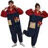 HULG Pigiama Intero,Unisex in Monopezzo,Pigiama Invernale in Flanella,Morbido E Caldo,Ideale Costume Carnevale (Men's,3XL)