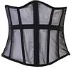 Generic Cintura Elastica Donna - Corsetto in Pizzo con Cintura in Vita Bustier Sottoseno con Lacci in Rete per Donna Elegante e Modellante
