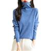 Chanyarn Maglione da Donna in 100% Lana Merino Leggero Collo Alto Lavorato a Maglia Senza Cuciture a Maniche Lunghe Tops