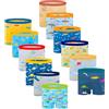 Cogindss Xmrlvn Ragazzi Boxer Shorts Bambino Biancheria Intima Cotone,10-13 Anni,Confezione 12,Multicolore,Taglia:XXXL