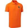 Lamborghini Automobili - Polo leggera da uomo, in stile classico, colore: arancione, prodotto ufficiale