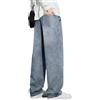 Generic Inverno Cashmere Loose Straight Jeans Uomo Estate Americano Primavera e Autunno High Street Largo Gamba Casual Pantaloni, 3#, 3XL
