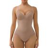 SHAPERX Body Contenitivo Modellante Senza Cuciture - Guaina Snellente con Controllo della Pancia e Coppe Estraibili, UK-SZ5433-Sienna-L/XL