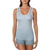 EGI Canotta Donna Spalla Stretta Micro Lana Scollo Pizzo Elegante Termica Morbida Made in Italy Art. 309 (IT, L, XL, Regular, Regular, Ghiaccio)