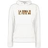 Settantallora - Felpa Cappuccio Donna T-Shirt Supporter Ultras Roma Si Il Feye No. Maglie celebrativa Conference League