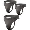 sesto senso Perizoma Uomo Micromodal 3 Pack String Tanga Sexy Ligerie S 3 Pack Grafite