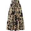 Generico Gonna Lunga Donna Estiva Stampa Floreale Linea A Elastico in Vita - Abbigliamento Donna Estivo Gonna Traspirante Classic Morbido Comodo, Gonne Festa Casual Spiaggia