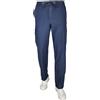 Siry Work Pantalone Uomo Sea Barrier Art. Isola con Tasconi ed Elastico in Vita, Tessuto Tela Cotone (XXL, Jeans)