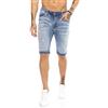 RED BRIDGE Redbridge Pantaloncino a Jeans da Uomo Stile Destroyed Look Usato in Cotone